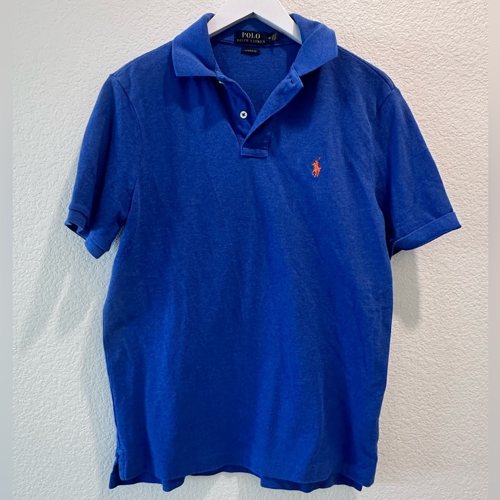 Ralph Lauren Blue Polo Shirt Classic Fit